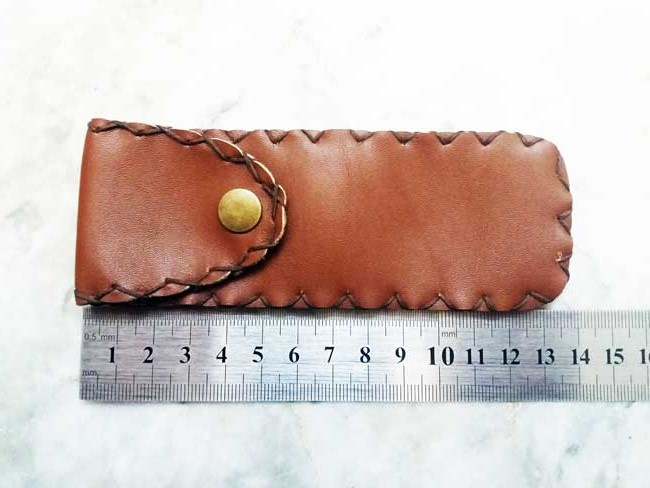 کیف قلمتراش چرمی دکمه دار (3)