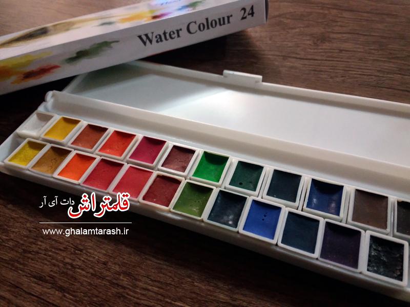 خرید اینترنتی آبرنگ آقامیری 24 رنگ دستساز سنتی