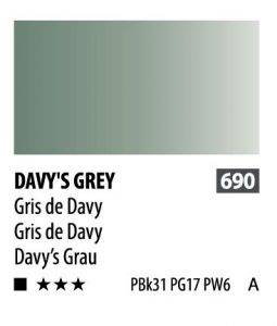 آبرنگ فوق آرتیست شین هان PWC سری A رنگ (DAVY`S GREY 690) KOREA