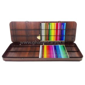 جعبه چوبی مداد رنگی 120 عددی هنر